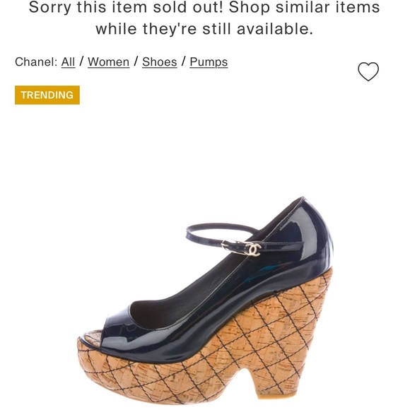 Chanel cc logo platform sandals - Picture 1 of 3